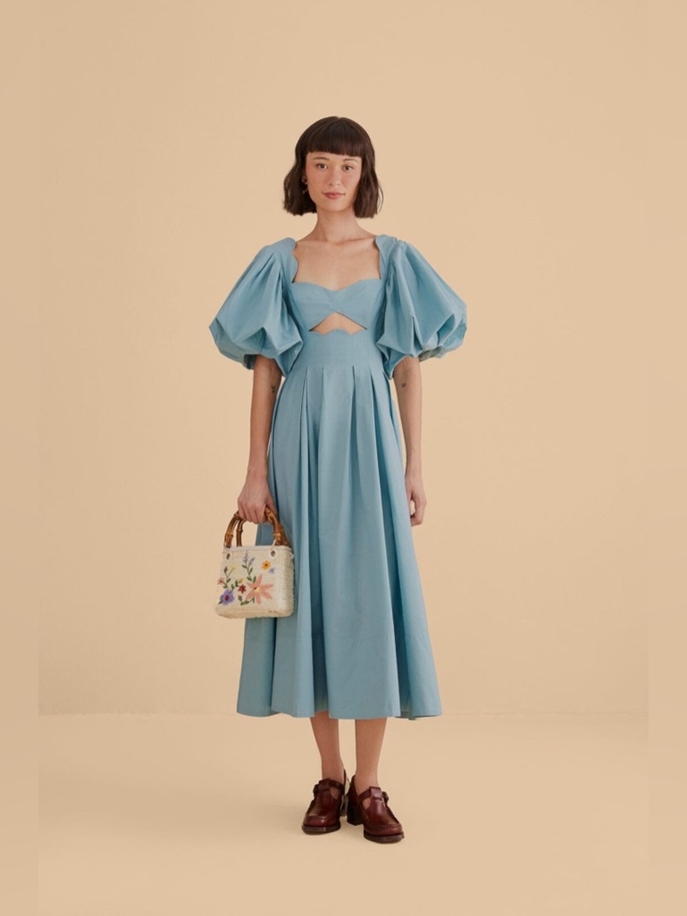 Farm Rio Cutout Midi Dress